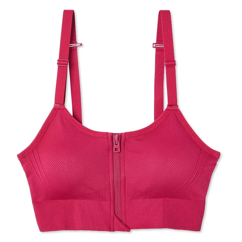 Soutien-gorge zippé Athletic Works pour femmes Tailles TP–TTG