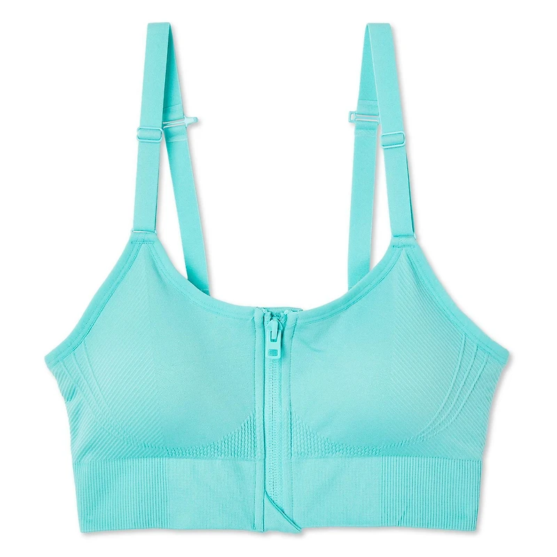 Soutien-gorge zippé Athletic Works pour femmes Tailles TP–TTG