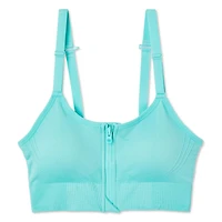Soutien-gorge zippé Athletic Works pour femmes Tailles TP–TTG