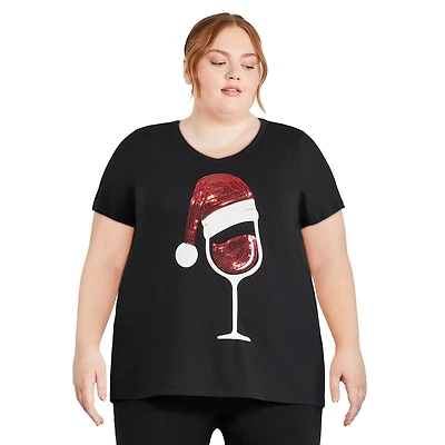 T-shirt de Noël George Plus pour femmes