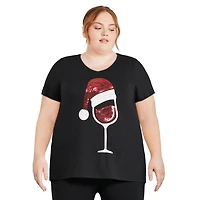 T-shirt de Noël George Plus pour femmes