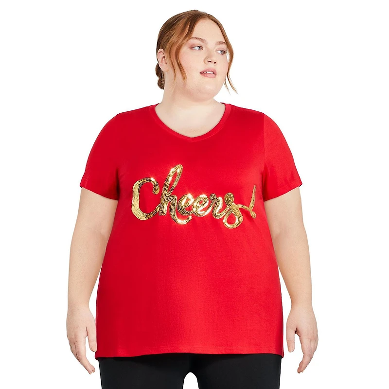 T-shirt de Noël George Plus pour femmes