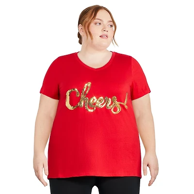 T-shirt de Noël George Plus pour femmes