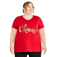 T-shirt de Noël George Plus pour femmes