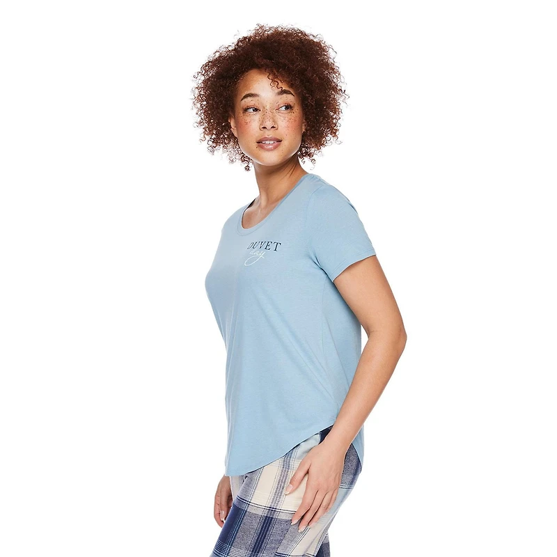 T-shirt de nuit à encolure dégagée George pour femmes