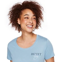 T-shirt de nuit à encolure dégagée George pour femmes