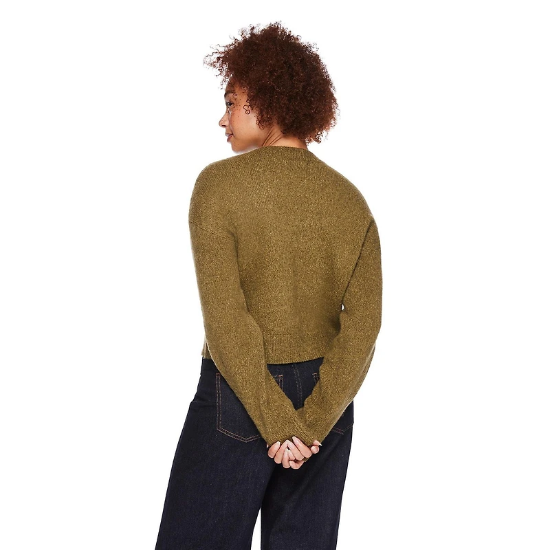 George Women's Cropped Crew Neckline Sweater