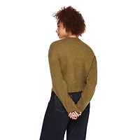George Women's Cropped Crew Neckline Sweater