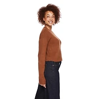 George Women's Cropped Crew Neckline Sweater