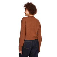 Chandail écourté à encolure ras du cou George pour femmes Tailles TP–TTG