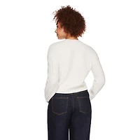 Chandail écourté à encolure ras du cou George pour femmes Tailles TP–TTG