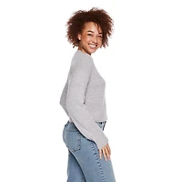 Chandail écourté à encolure ras du cou George pour femmes Tailles TP–TTG