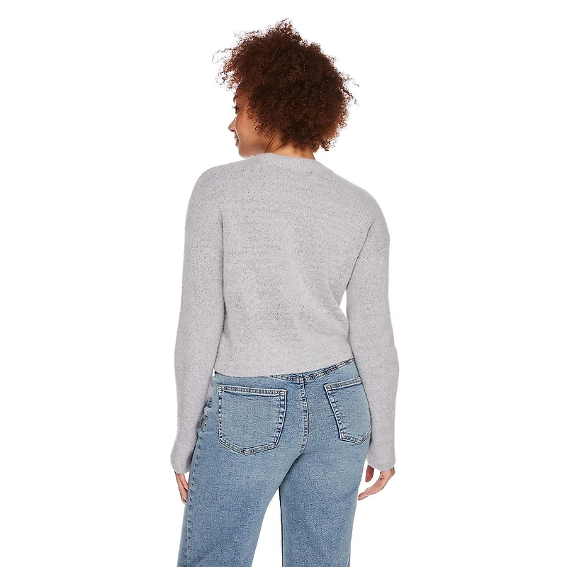 Chandail écourté à encolure ras du cou George pour femmes Tailles TP–TTG