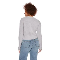 Chandail écourté à encolure ras du cou George pour femmes Tailles TP–TTG