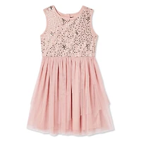 Robe à ourlet asymétrique pour le temps des fêtes George pour filles