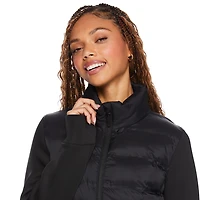 Veste hybride en tricot doux Athletic Works pour femmes Tailles TP–TTG