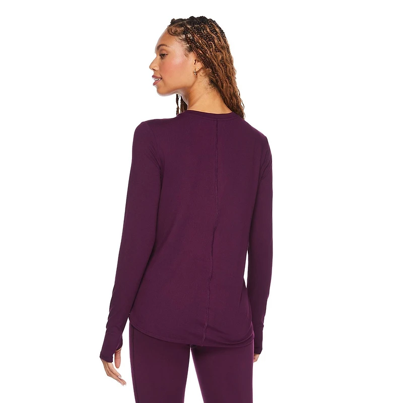 T-shirt à manches longues Athletic Works pour femmes Tailles TP–TTG