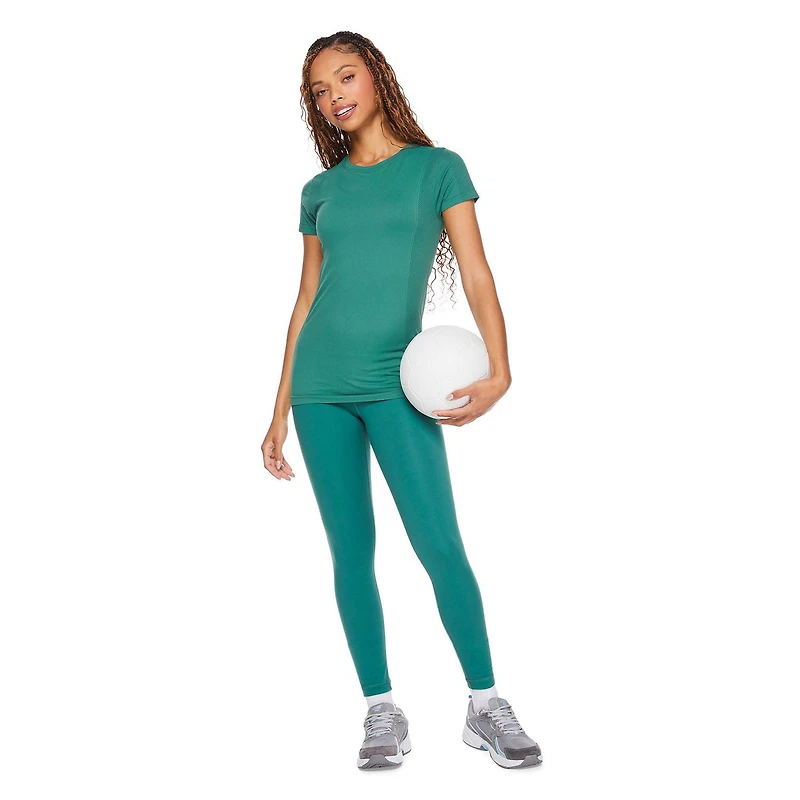 T-shirt sans couture à manches courtes Athletic Works pour femmes Tailles TP–TTG