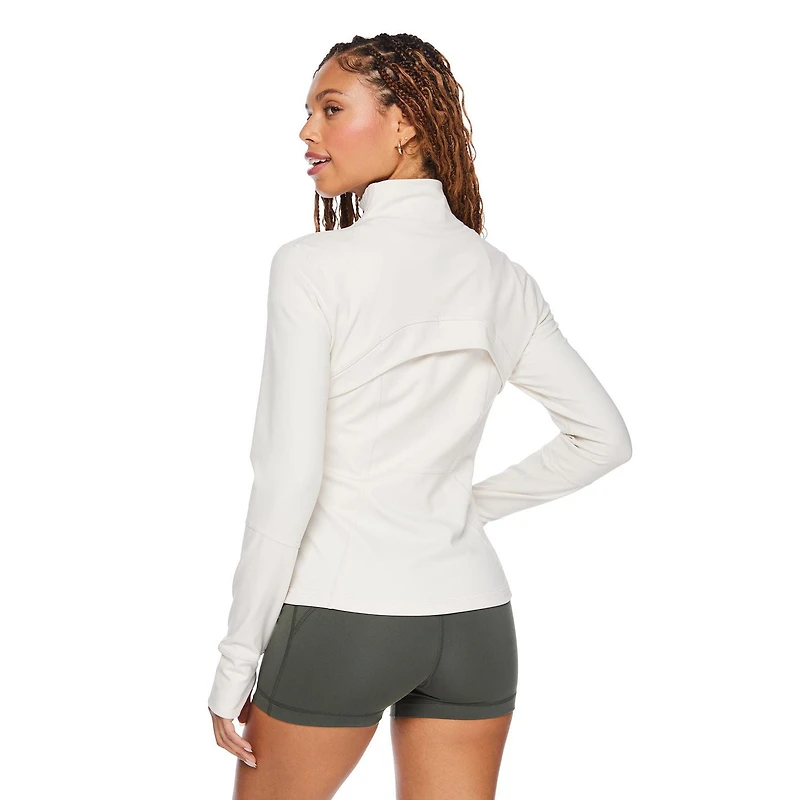 Manteau performance zippé sur la longueur Athletic Works pour femmes