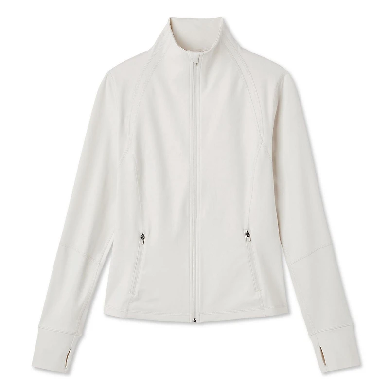 Manteau performance zippé sur la longueur Athletic Works pour femmes