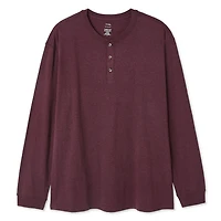 George Big Men's Long Sleeve Henley Tee