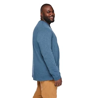 George Big Men's Long Sleeve Henley Tee