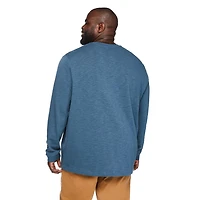 George Big Men's Long Sleeve Henley Tee