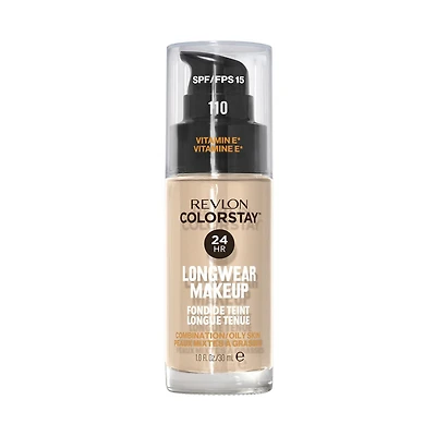 Fond de teint longue tenue Revlon Colorstay™ pour peaux mixtes à grasses, 30 ml Couvrance mi-mate FPS 15