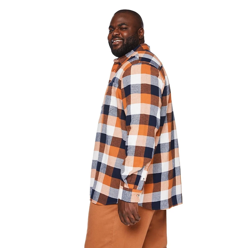 Chemise en flanelle George Plus pour hommes Tailles 3XL-5XL