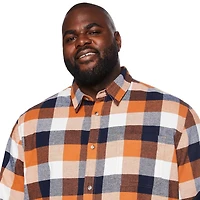 Chemise en flanelle George Plus pour hommes Tailles 3XL-5XL