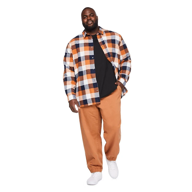 Chemise en flanelle George Plus pour hommes Tailles 3XL-5XL
