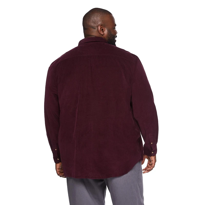 Chemise en velours côtelé George Plus pour hommes