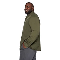 George Big Men's Knit Button-Up Shirt