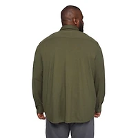 George Big Men's Knit Button-Up Shirt