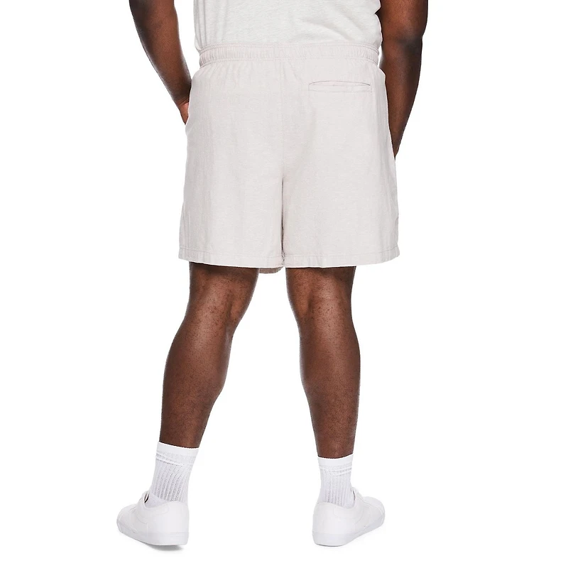 George Big Men's Linen-Blend Rugger Short
