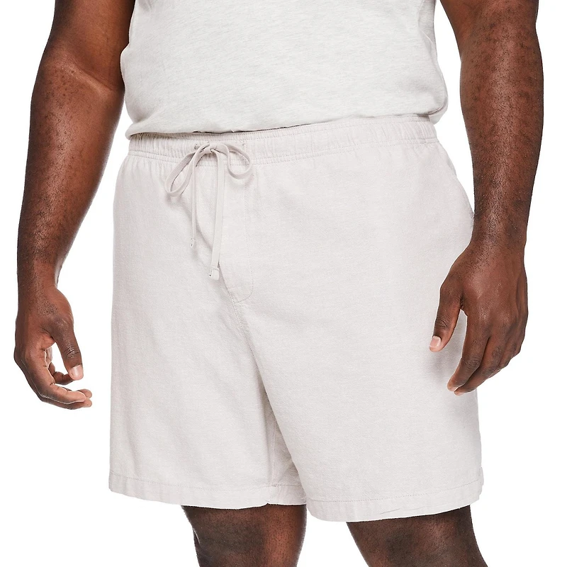 George Big Men's Linen-Blend Rugger Short