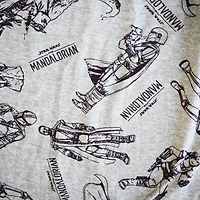 Ensemble de vêtements de nuit Mando Sleep Time 2 pièces Star Wars pour hommes