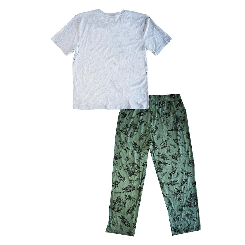 Ensemble de vêtements de nuit Mando Sleep Time 2 pièces Star Wars pour hommes