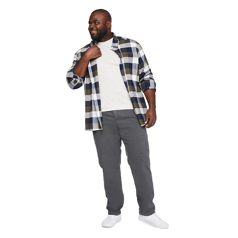 Pantalon en coutil coupe droite coton George Plus pour hommes