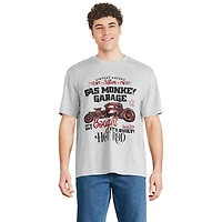 T-shirt à manches courtes Gas Monkey Garage pour hommes Tailles P-TG