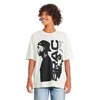 T-shirt à manches courtes Tupac pour garçons Tailles TP–TG