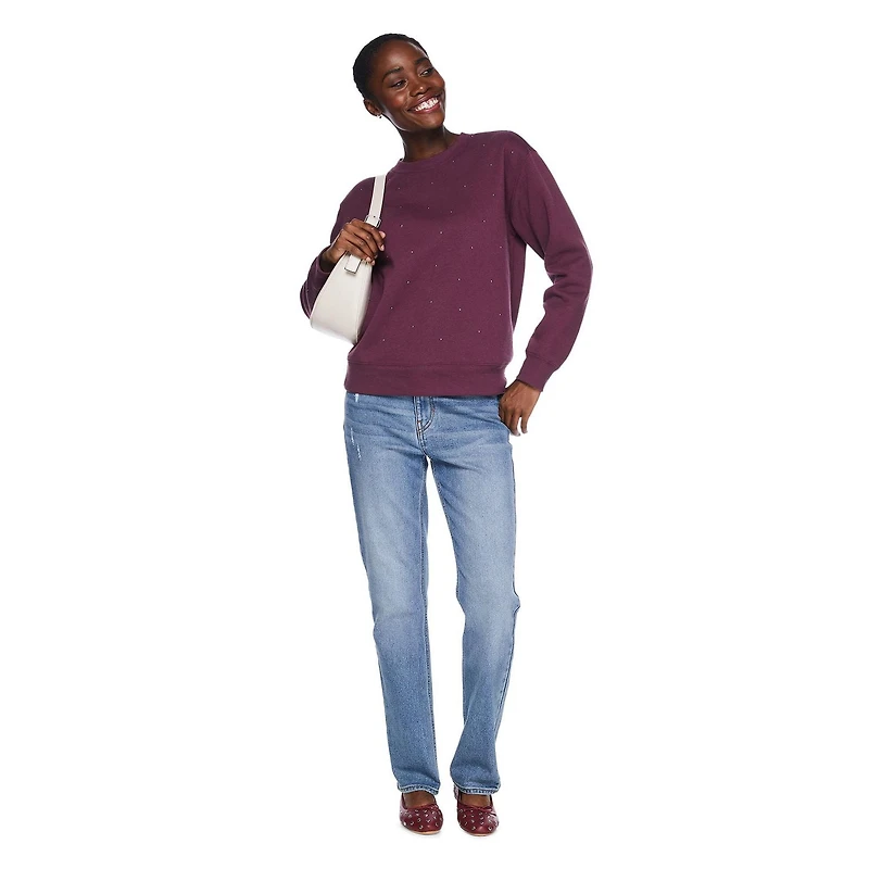 Chandail à encolure ras du cou George pour femmes Tailles TP–TTG