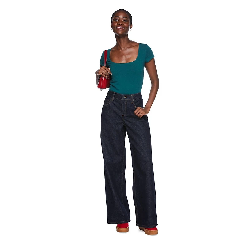 Jean à jambe large George pour femmes Tailles 2-18