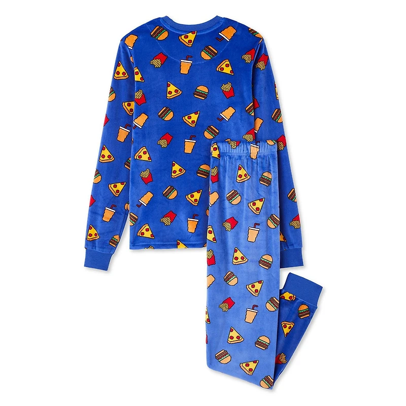 George Boys' Velour Pajama 2-Piece Set