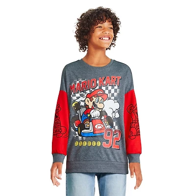 Nintendo Boys' Mario Kart Sweatshirt, Sizes XS-XL