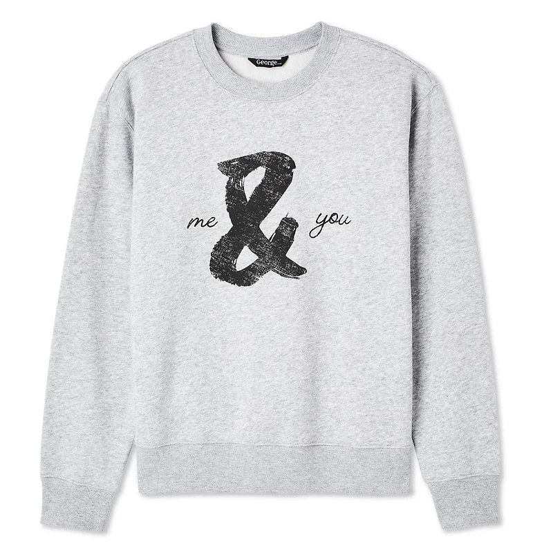 Chandail à encolure ras du cou George pour femmes Tailles TP–TTG