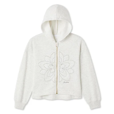 Justice Girls' Full-Zip Hoodie