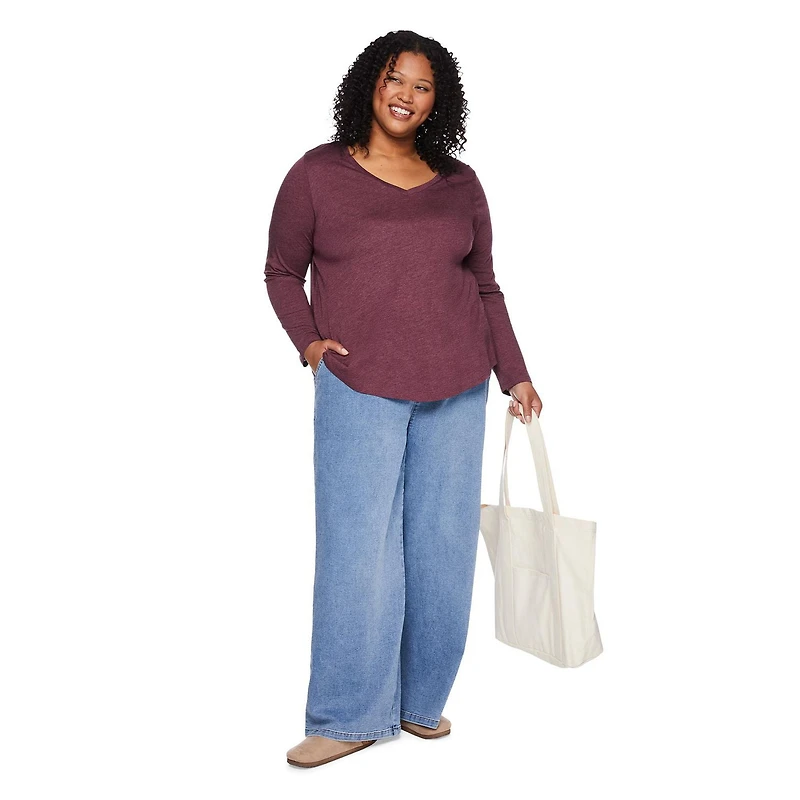 George Women's Plus V-Neckline Tee, Sizes 1X-4X