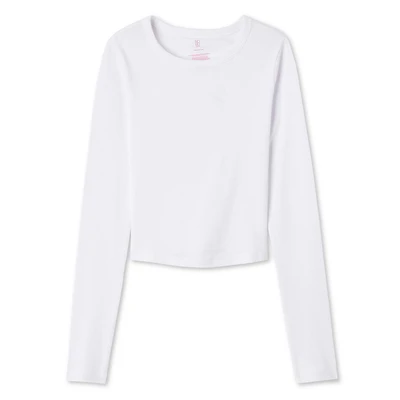 T-shirt bébé à manches longues No Boundaries pour femmes Tailles TP–TTG