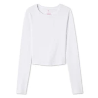 T-shirt bébé à manches longues No Boundaries pour femmes Tailles TP–TTG
